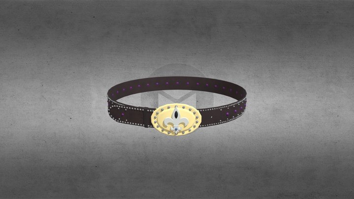 Elegants ladies studded belt 3D Model