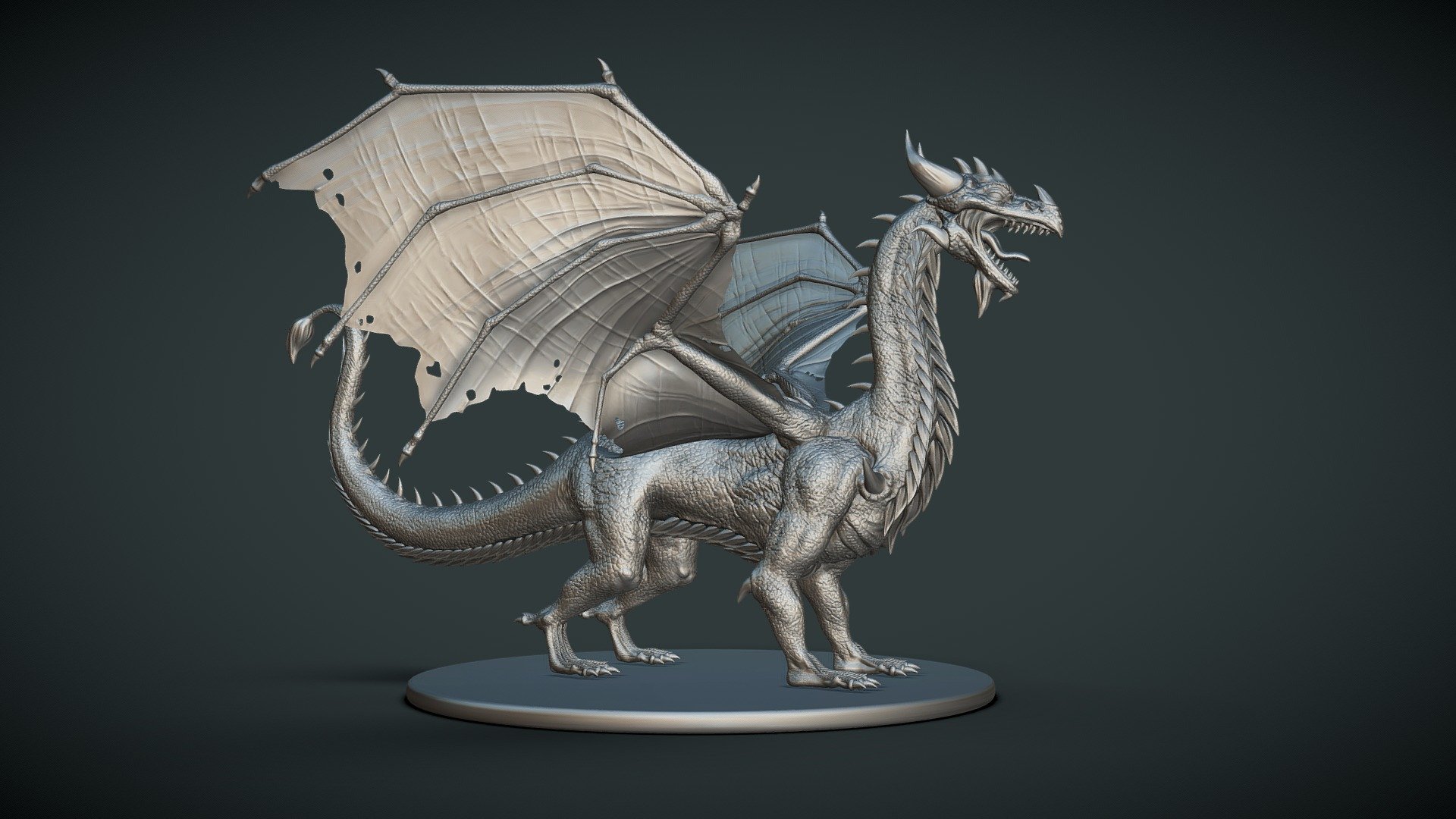 Dragon (decimated sculpt) - Download Free 3D model by Ashraf Bouhadida ...