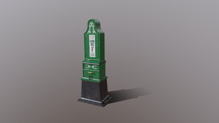 Ticket vending machine 3D Model