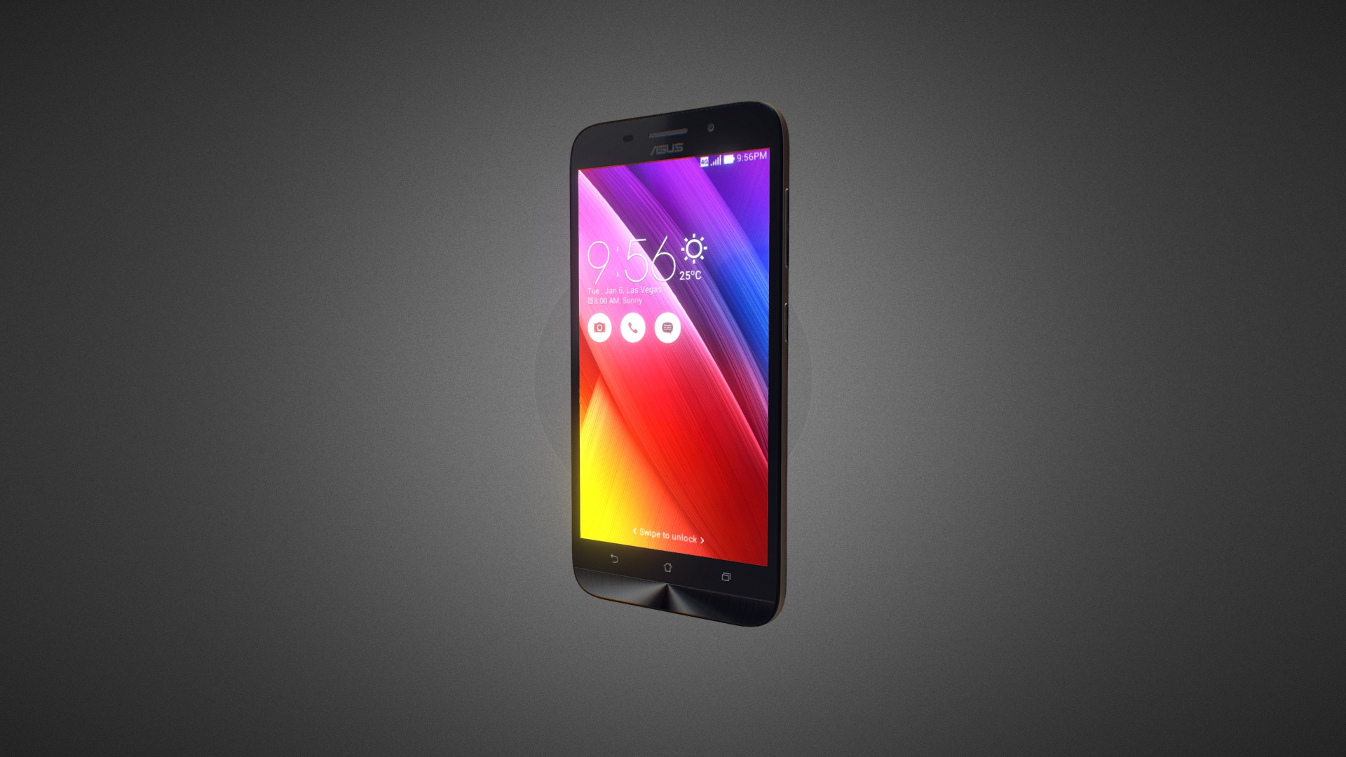 3D model Asus ZenFone Max for Element 3D - This is a 3D model of the Asus ZenFone Max for Element 3D. The 3D model is about a cell phone with a colorful display.