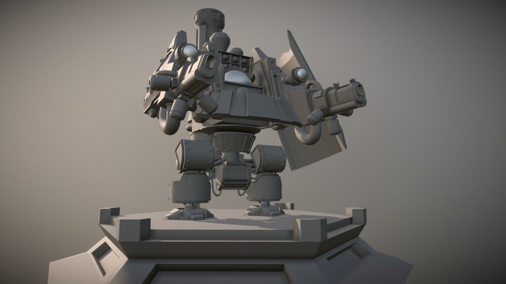 Custom Dreadnought 3D Model