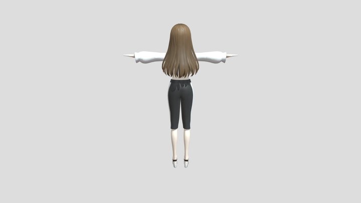 Girl-cartoon 3D models - Sketchfab