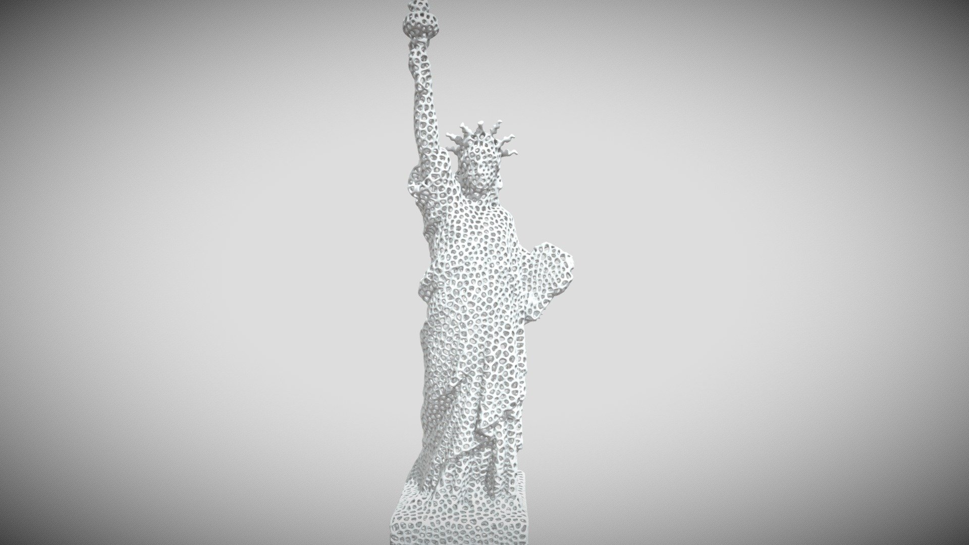 Voronoi Liberty Statue