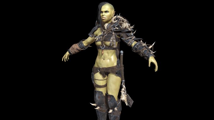 Orc Girl 3D Model