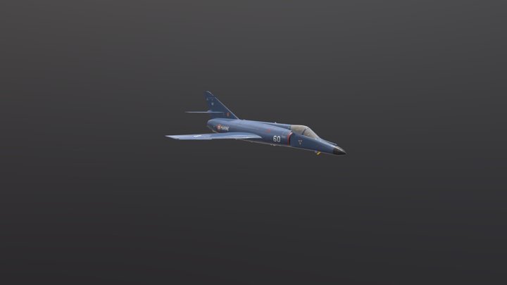 Super Etendard 3D Model