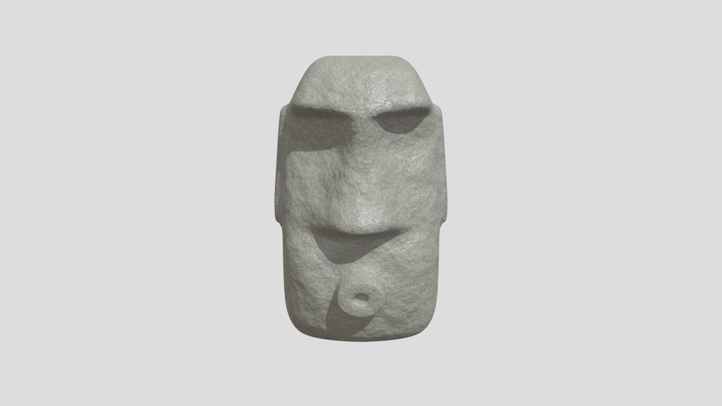 Easter Island Oof Stone Head