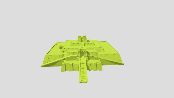 Modello Ziggurat Alessio Cigliola e Martina Mele 3D Model