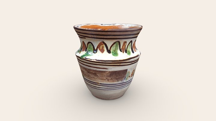 Підвазонник з рослинним орнаментом BC0112 3D Model