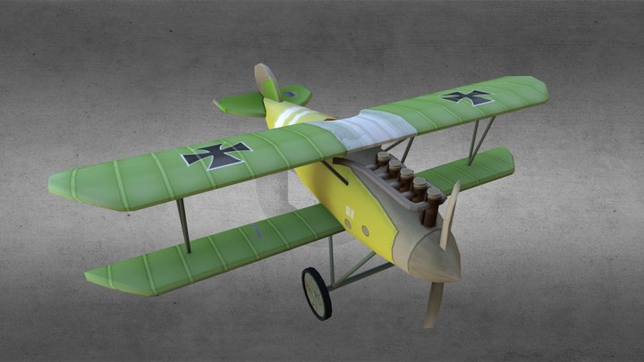 Game Art: Albatros D.III 3D Model