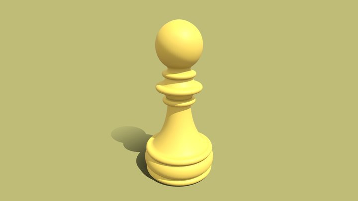 Пешка 3D Model
