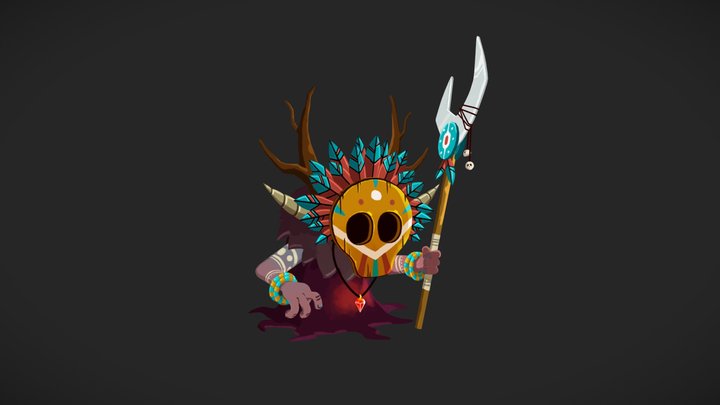 Tiki Shaman 3D Model