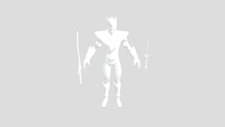 Mighty Morphin Green Power Ranger V2 (sword & dd 3D Model