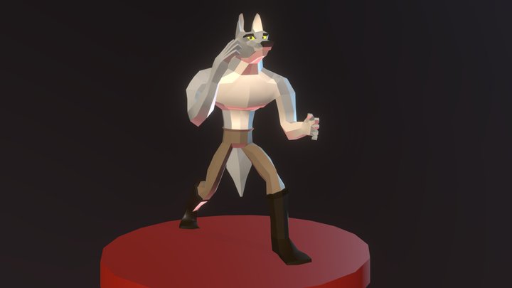 Wolf Character Animation 3D Model