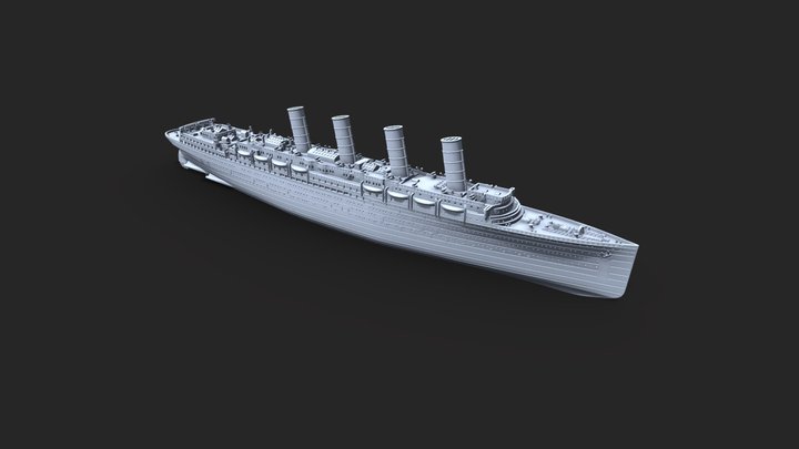 RMS Lusitania 3D Model