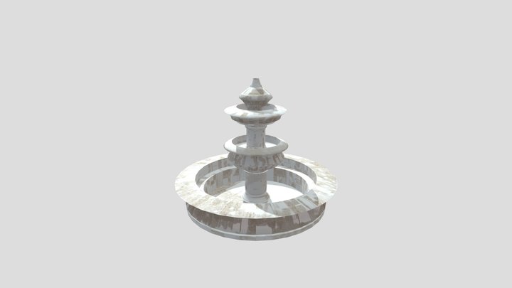 Unfinished Fountain 3D Model