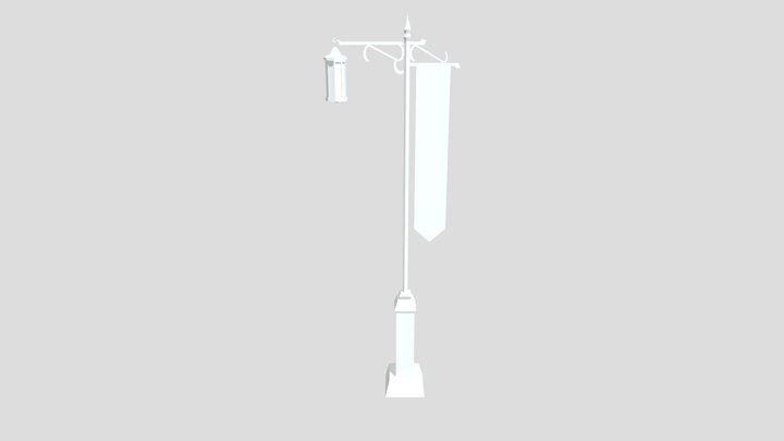 Genshin Impact Lamp Post 3D Model