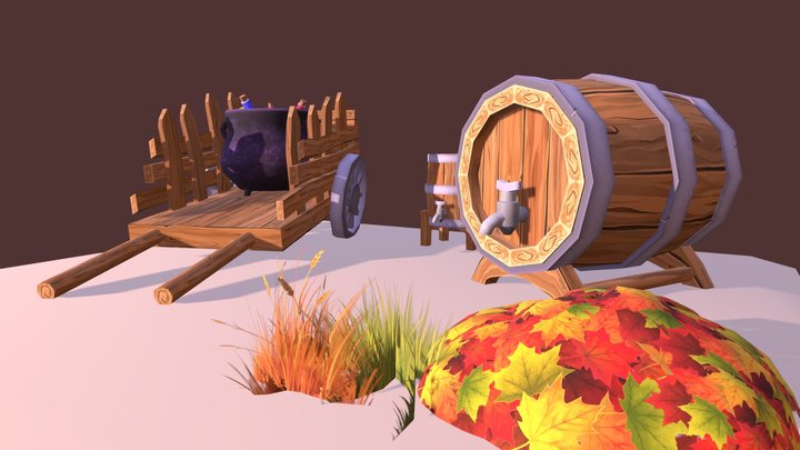 Village Props 3D Model