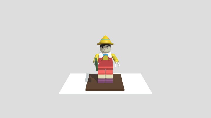 Lego Pinocchio model 3D Model