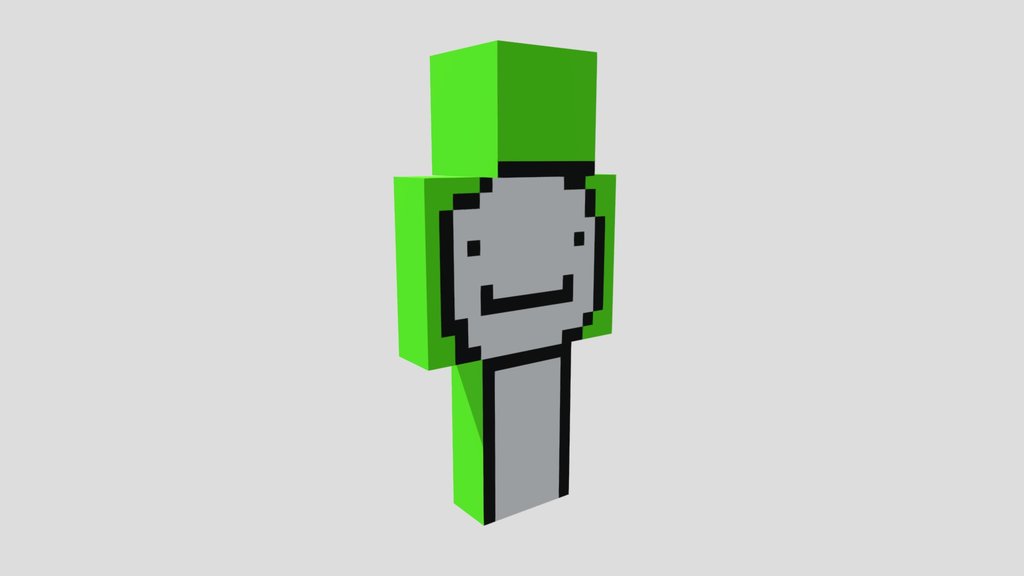 Dream Minecraft Skin – Blocky Player Model