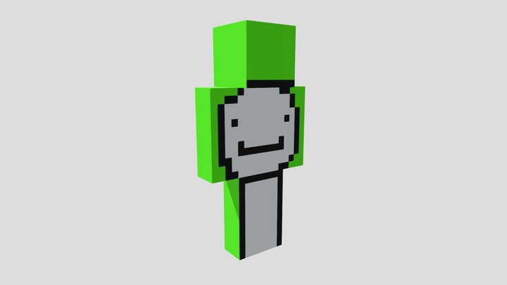 Dream Minecraft Skin – Blocky Player Model