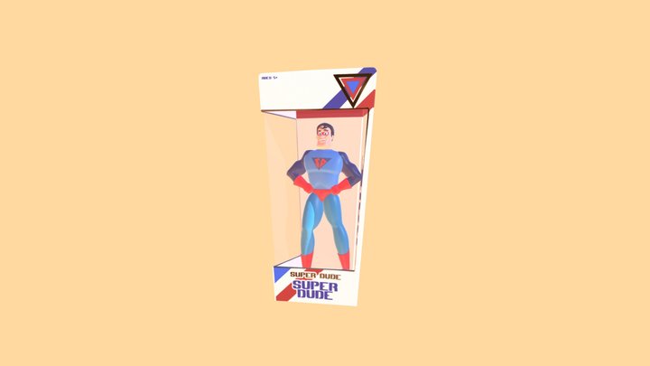 Super Dude Action Figure 3D Model