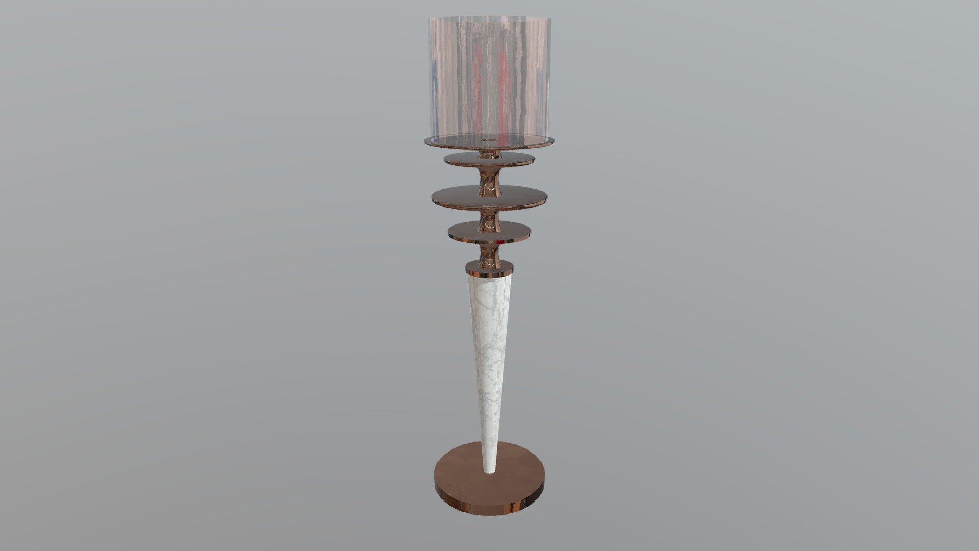 Metallic Candleholder - Download Free 3D model by gertrudavelika ...