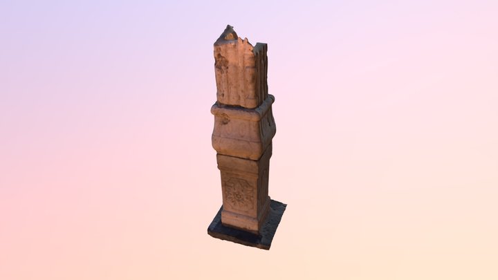 Antique pillar 3D Model