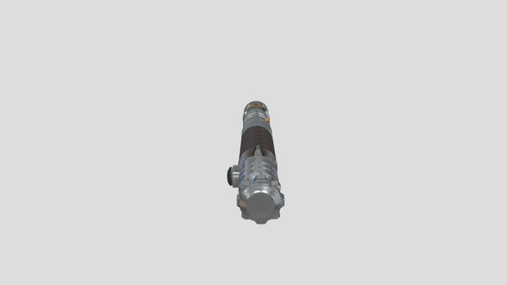 Darth Revan Lightsaber Hilt Right 3D Model