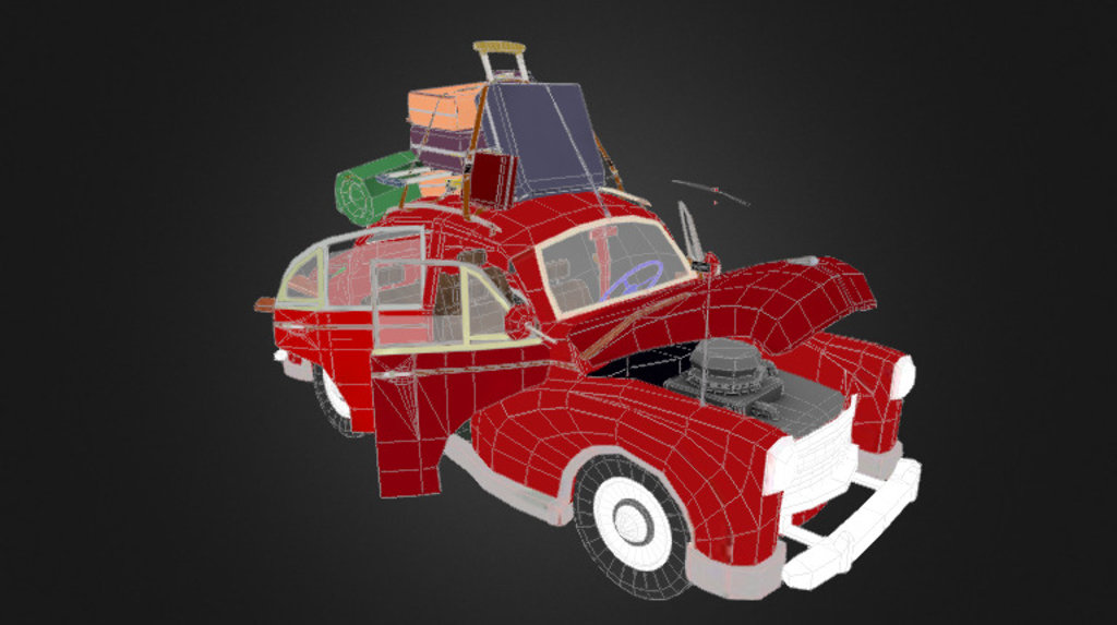 Old Car model - 3D model by blenderbug [8d78b91] - Sketchfab