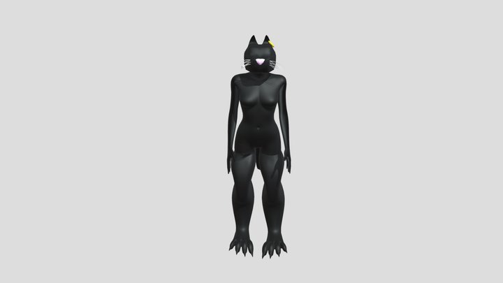 Bastet_ Character Walk 3D Model