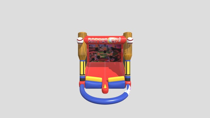 Baseball Batters Up Inflatable Game 3D Model