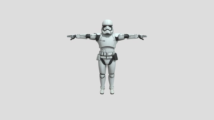 Star Wars Rigged StormTrooper Model 3D Model