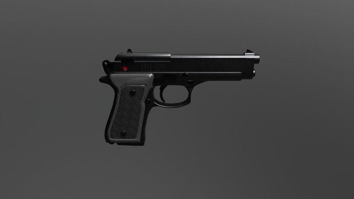 pistolet 3D Model