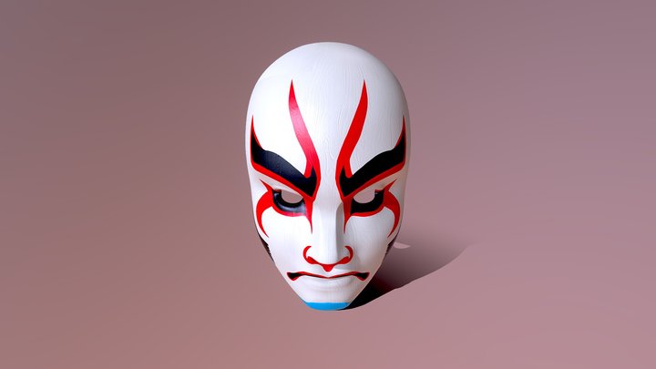 Kabuki Mask 3D Model