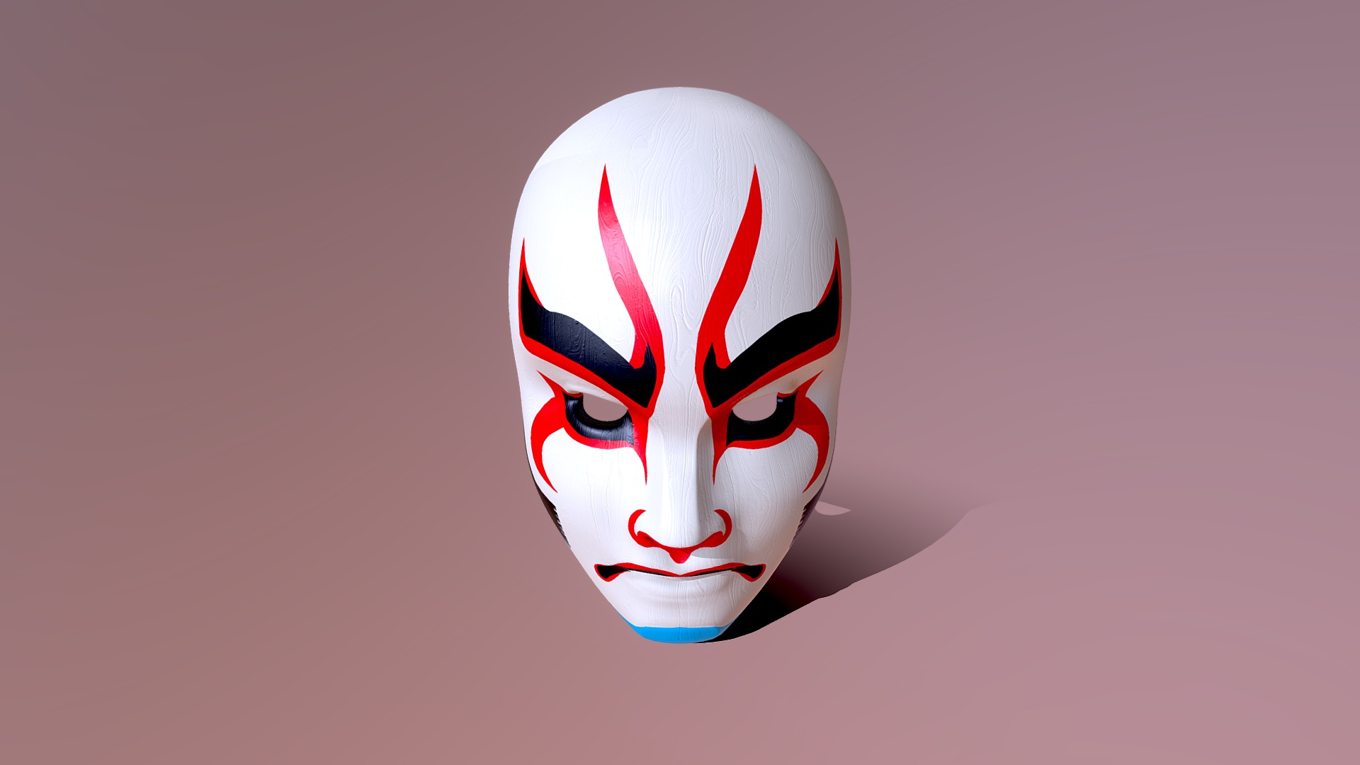 Ryg, ryg, ryg del Søgemaskine optimering grøntsager Kabuki Mask - 3D model by Kevin Mindreau (@kmind001) [8d7ff69]