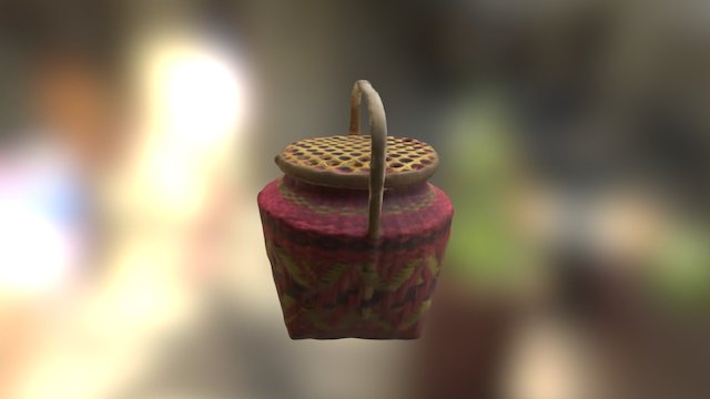 Modelo Indigena Kaigangs Cesta C Tampa1 3D Model
