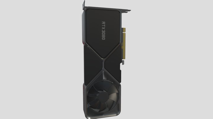 GeForce RTX 3080 Founders Edition 3D Model