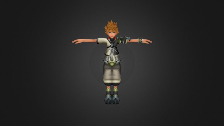 PSP - Kingdom Hearts Birth By Sleep - Ventus 3D Model