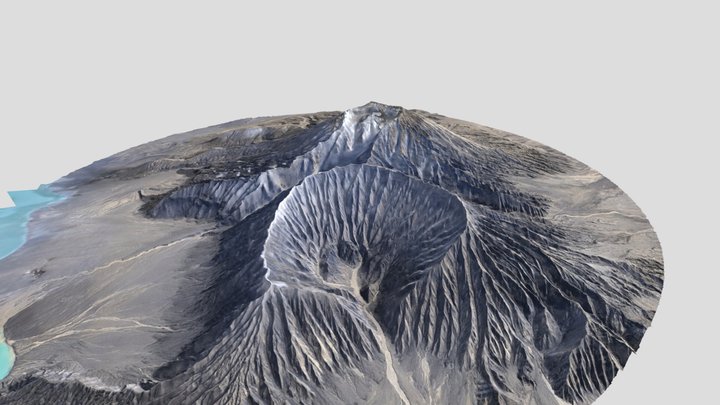 Cone D & Ahmanilix, Okmok Volcano 3D Model