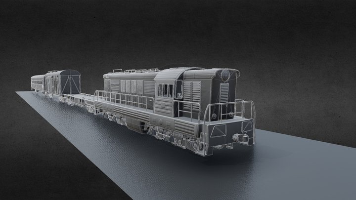 Train (ЧМЭЗ 4599) 3D Model