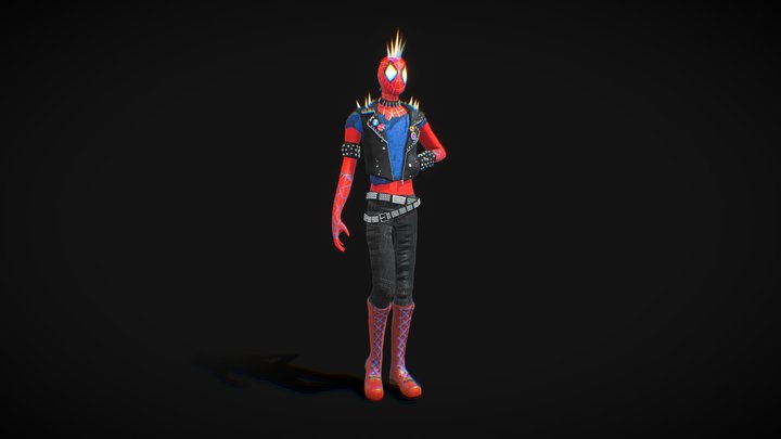 Spiderman Punk - Final 3D Model