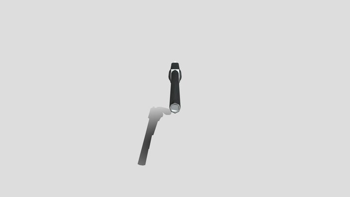 grey revolver 3D Model