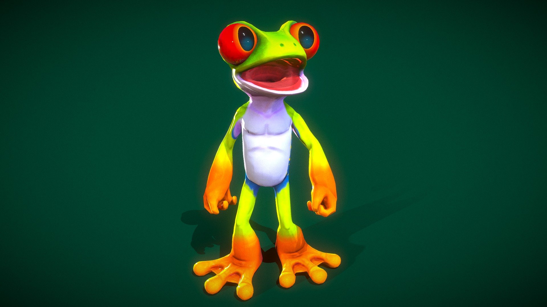 Todd Pohl the Red-Eyed Tree Frog - 3D model by jinxb0t (@jinxTV ...