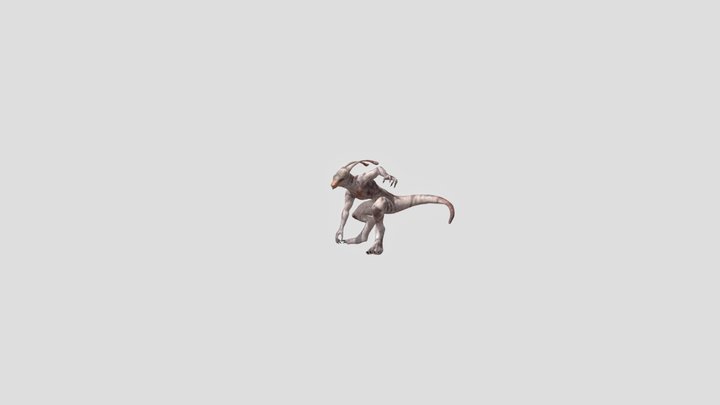 Humanoid Dragon 3D Model