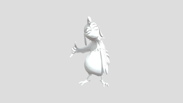 Surfing Chicken Vibes FFD.Remake 3D Model