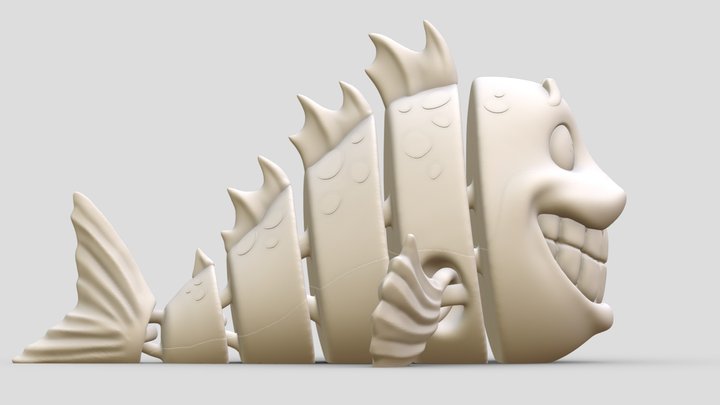 Flexi Fish 3D Model