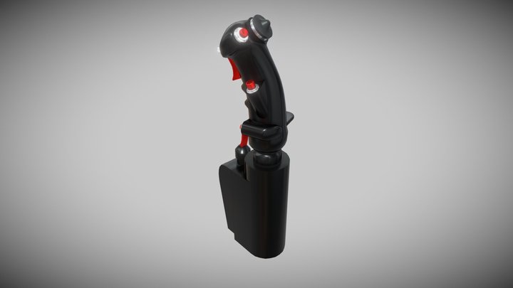 B-8 Fighter Control Stick (Low Poly) 3D Model