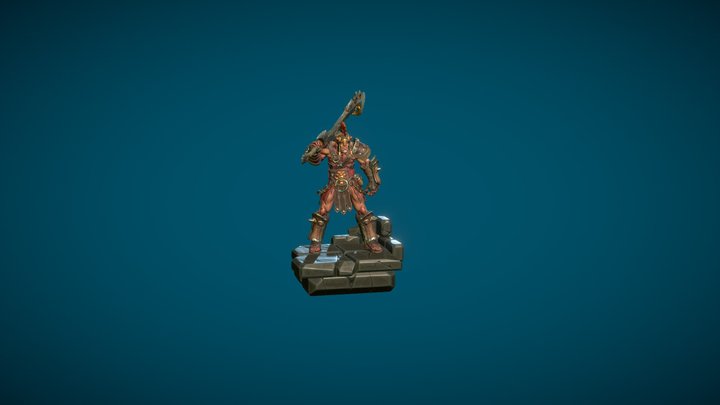 Mad_gladiator_idle 3D Model