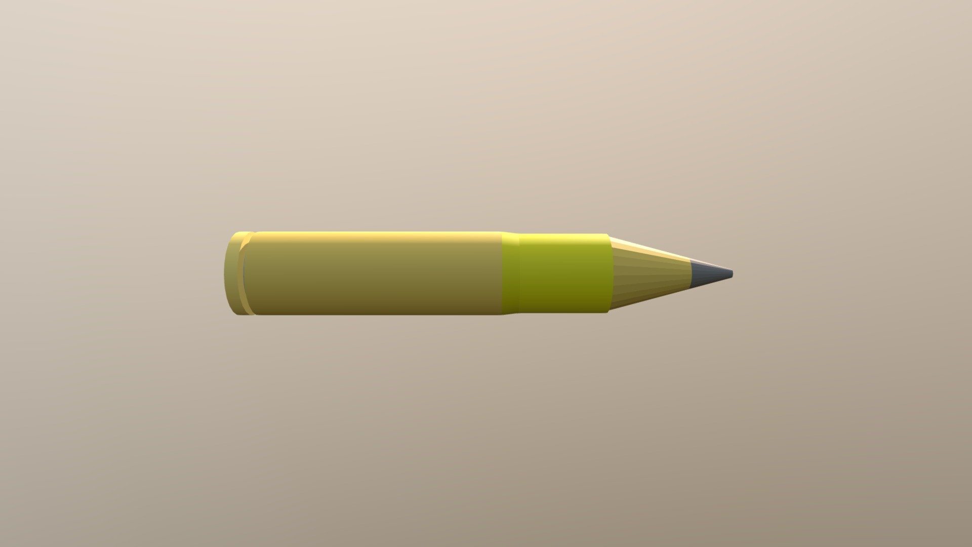 Mid Poly 12,7mm rifle bullet