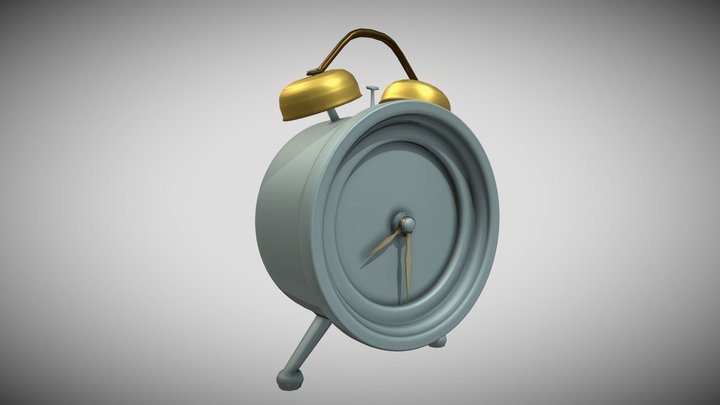 Antique alarm clock 3D Model